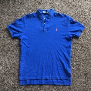 Mens blue polo shirt